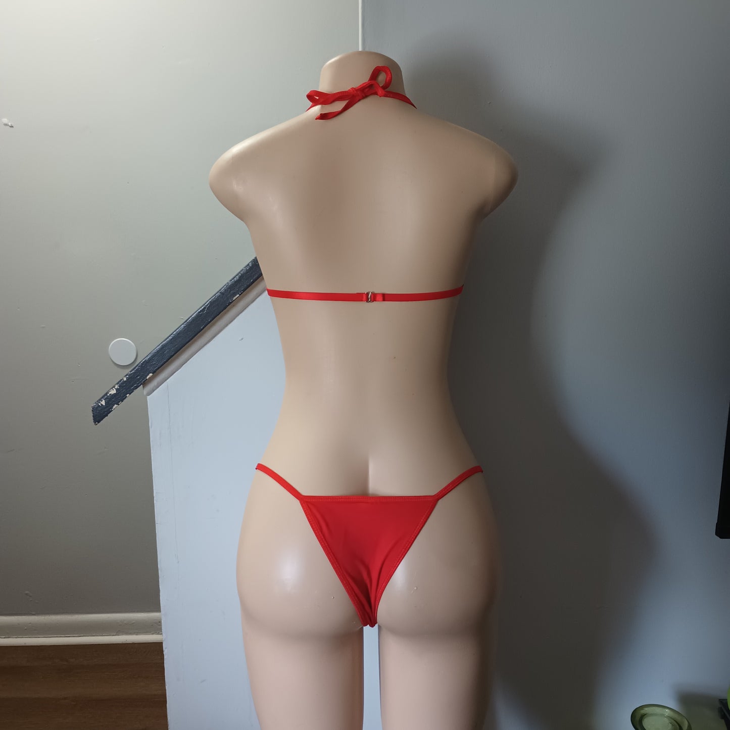 Red bow lingerie set